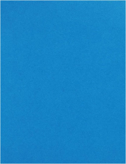 PA Paper Accents Stash Builder Cardstock 8.5" x 11" Bright Blue, 65lb Colored cardstock Paper for Card Making, Scrapbooking, Printing, Quilling and Crafts, 25 Piece Pack