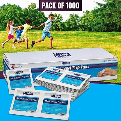 Alcohol Prep Pads (1000 Count)
