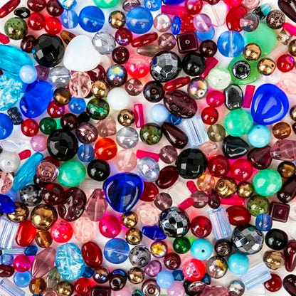 One Pound Assorted Glass Beads for Jewelry Making (16 Ounce)