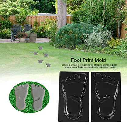 Walk Maker DIY Maker Reusable Foot Print Concrete Stone Paving Maker for Paving Pavement Patio Walkway