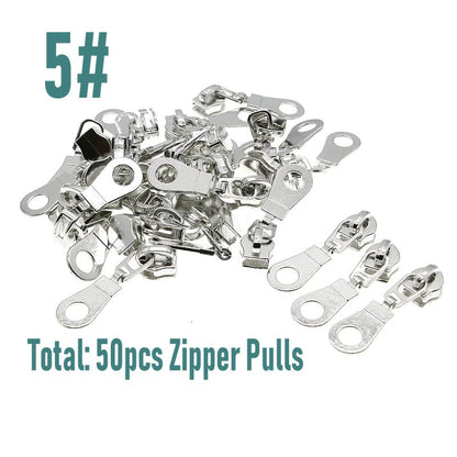 5 Silver Teeth Metallic Nylon Coil Zippers by The Yard Bulk 10 Yards Beige Zipper Tape with 25pcs Silver Sliders for DIY Sewing Tailor Craft Bag Luggage Sofa Zipper