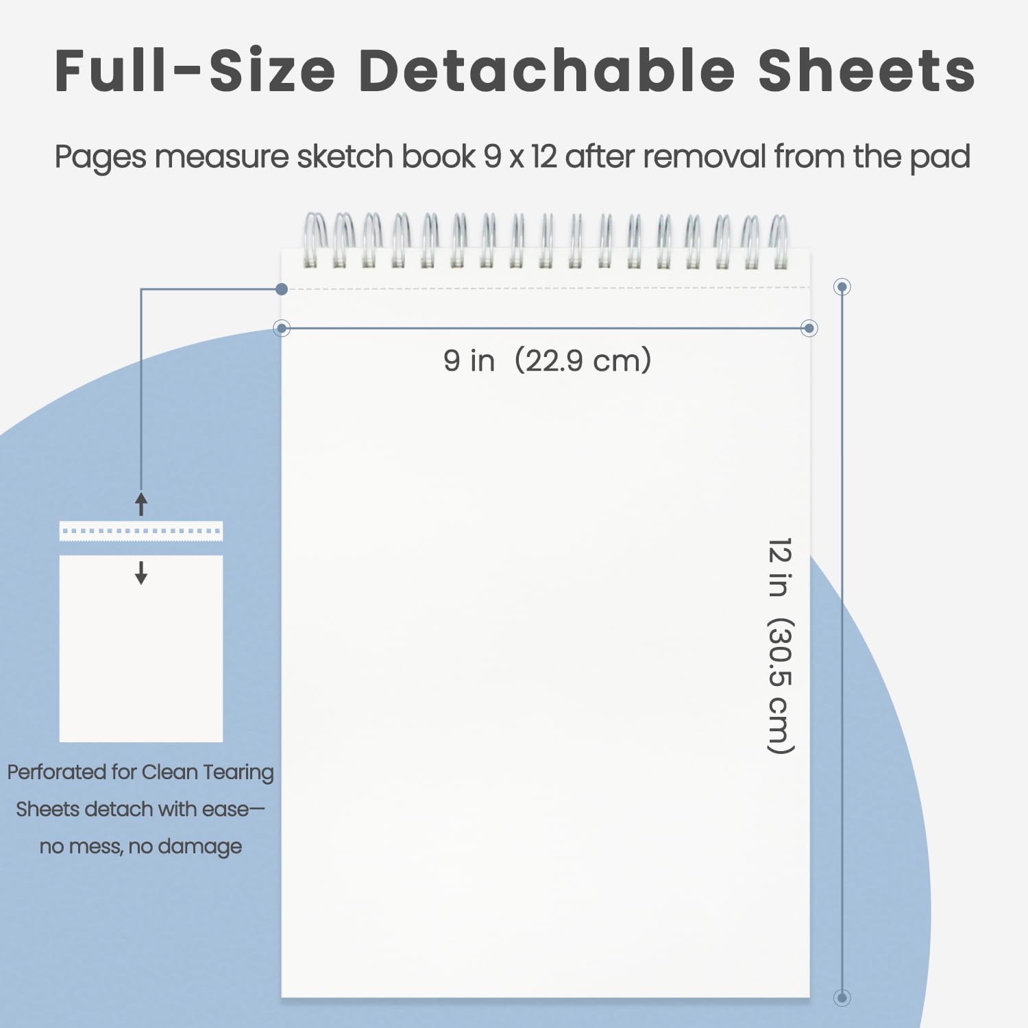 Classroom Must Haves, Sketch Pad for Kids Ages 8-12, 1 Pack-100 Sheets 9 by 12 Sketchbook for Kids, 68lb/100gsm Drawing Paper Pad, Spiral Sketch Books for Adults, Art Supplies for College Students. - Crafty Corner