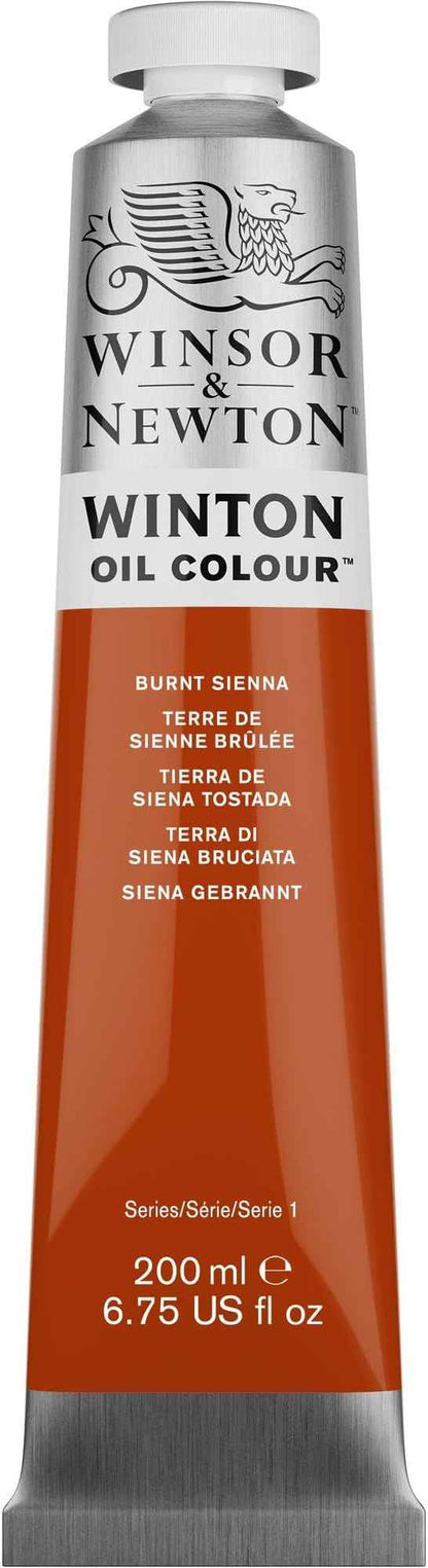 Winsor & Newton Winton Oil Color, 200ml (6.75-oz) Tube, Burnt Sienna