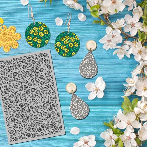 Flowers Polymer Clay Texture Mat