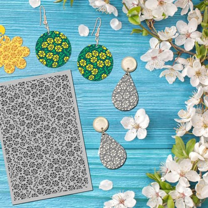 Flowers Polymer Clay Texture Mat