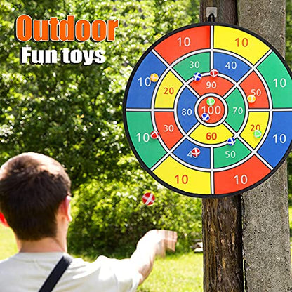2 Pack 29" Large Dart Board Game Set with 20 Sticky Balls (2 Count)