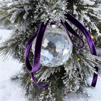 Purple Thin Velvet Ribbon