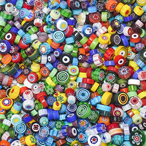 Millefiori Mosaic Tiles for Crafts (125 Count)