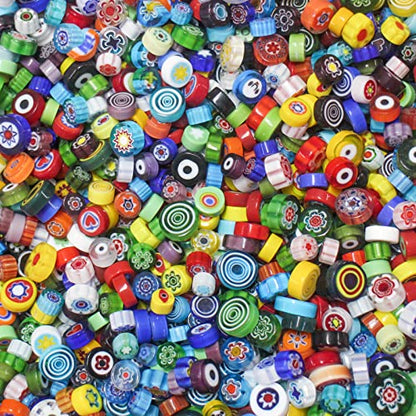 Millefiori Mosaic Tiles for Crafts (125 Count)