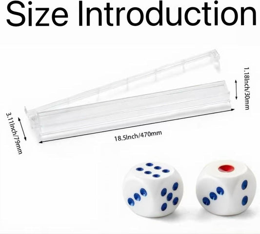 Mahjong All-in-One Tile Rack & Pusher, Clear Acrylic Mahjong Rack and Pusher Combo, Enhanced Mah Jongg Tile Holders Set of 4,Color,with 4 Dics (Transparent)