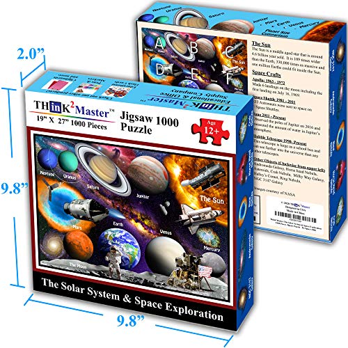 Solar System & Space Exploration 1000 Pieces Jigsaw Puzzle for 13+