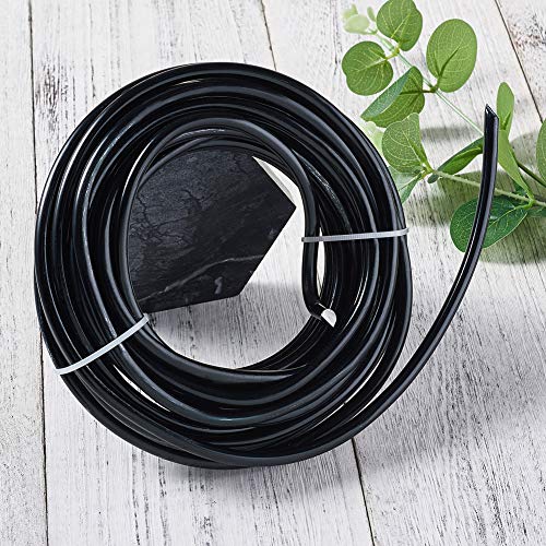 22.96 ft 3 Gauge Aluminum Bonsai Wire Black 6mm Thick Bendable Metal Craft Wire for Christmas Tree Decor Garden Landscape Craft Making Supplies (22.96 Foot)
