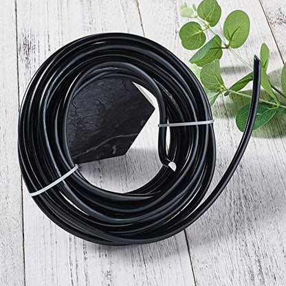 22.96 ft 3 Gauge Aluminum Bonsai Wire Black 6mm Thick Bendable Metal Craft Wire for Christmas Tree Decor Garden Landscape Craft Making Supplies (22.96 Foot)