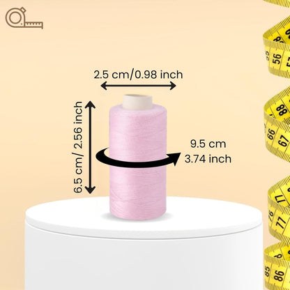 10 Colors Serger Sewing Thread - 10 Cones Threads of 500 Yards Each Spool | Sewing Clips Quilting Materials Sewing Machines for Beginners and Heavy-Duty Sewing Machine Threads | Lace Yarn, Ribbon Yarn
