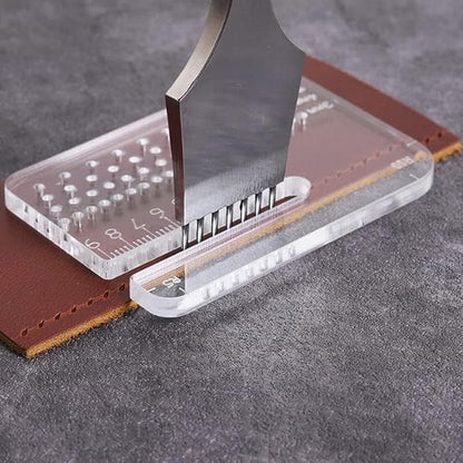 Leather Craft Punching Tools Leather Stitching Aid Plate Perforation and Protecting Leather Surface Leathercraft Accessories