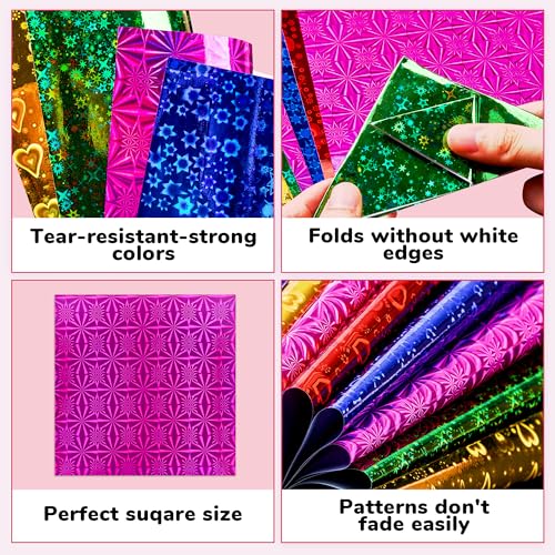 Iridescent Laser Origami Paper (50 Count)