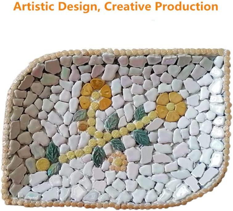 1.1LB Irregular Ceramics Mosaic Tiles (350 Count)