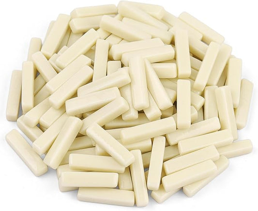 Youway Style Stick Mosaic Tiles for Crafts Bulk,150g Off White Strips Shapes Mosaic Glass Pieces for Crafts DIY Spring Mosaic Art Decor,Mosaic Kit Supplies