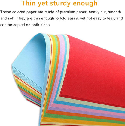 A4 Origami Paper Red 100 Sheets, 8.27×11.7 inch Double Sided Color Easy Fold Big Origami Paper A4 Colored Copy Papers Thin 70gsm for Beginners, DIY handwork Art and Craft Projects (210 x 297 mm) - Crafty Corner