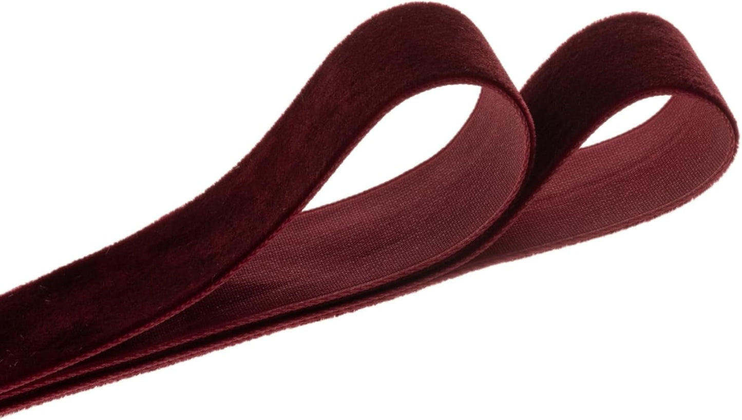 Vintage Brown Velvet Ribbon Chocolate Christmas Ribbon for Gift Wrapping Crafts Christmas Tree Ornaments Garland Decorations, 1 Inch X 25Yd - Crafty Corner