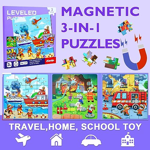 Fire Brigade Magnetic Puzzles for Toddlers (61 Count)
