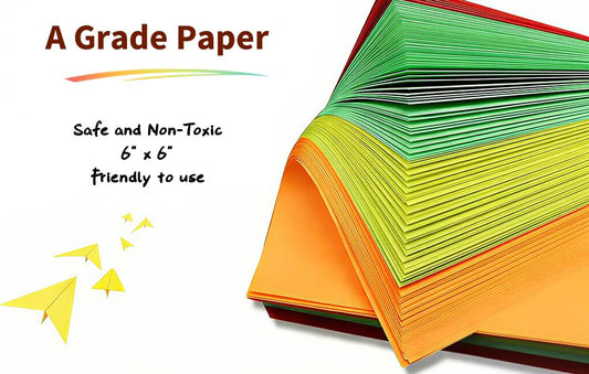 Origami Paper 160 Sheets 6 x 6 Inch Square Double Sided Folding Paper (160 Count)