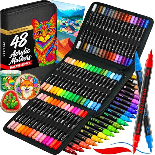 48 Acrylic Paint Markers (48 Count)