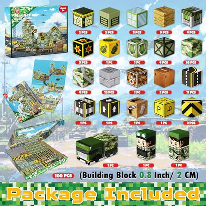 100PCS Magnetic Blocks
