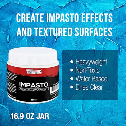 Impasto Clear Acrylic Gel Medium (16.9 Fl Oz)