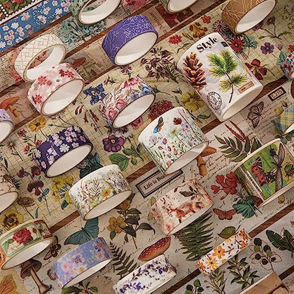 42 Rolls Vintage Washi Tape Set (42 Count)