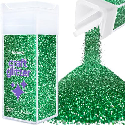 Craft Glitter Shaker Emerald Green 130g Ultrafine (4.5 Ounce)