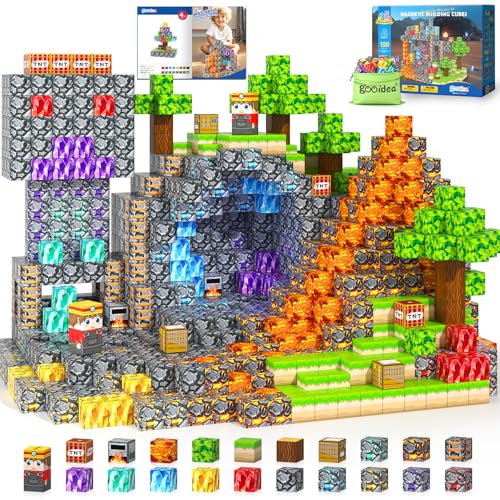 Magnetic Blocks for Kids (150 Count)