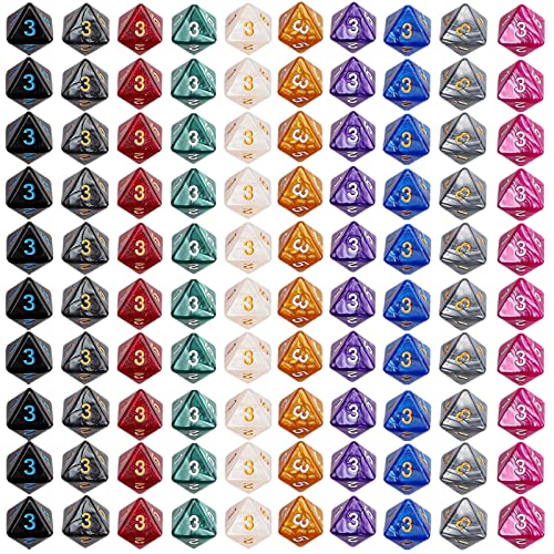 100pcs D8 Dice Set for Dungeon and Dragons (100 Count)