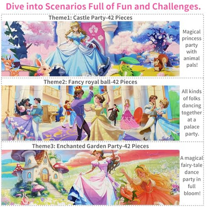 Magnetic Puzzles for Girls 4 (126 Count)