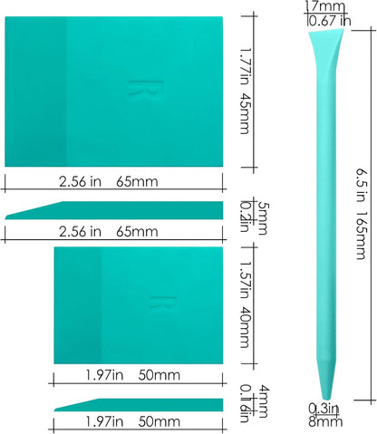 Neutral Chalk Paste for Farm Stencils 6PCS with 3 Mini Squeegee, Screen Printing Ink, Chalk P aste for Stencils, Handmade DIY Home