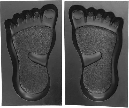 1 Pair Foot Print Stepping Concrete Stone Paving Mold Maker for Lawn Park Garden Abs