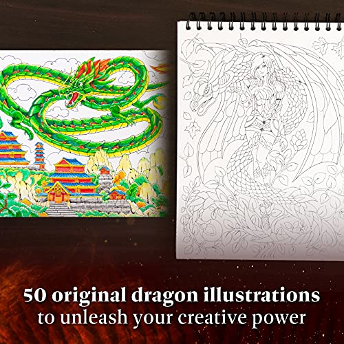 Dragons Vol II Adult Coloring Book for Women
