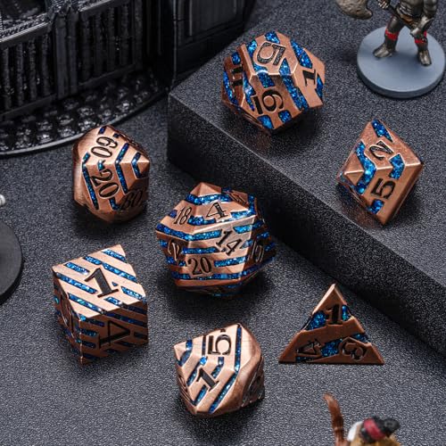 Inlay Metal DND Dice Set (7 Count)