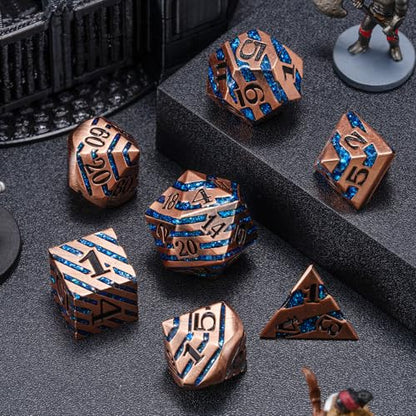 Inlay Metal DND Dice Set (7 Count)