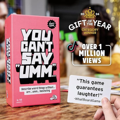 You Can't Say UMM Party Game for Kids and Adults