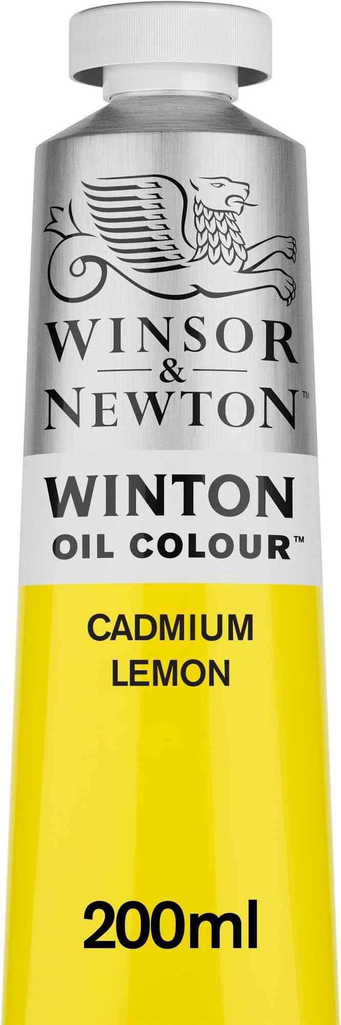 Winsor & Newton Winton Oil Color, 200ml (6.75-oz) Tube, Cadmium Lemon