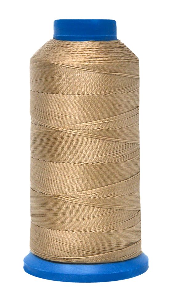Size 69 210D T70 White Khaki Bonded Nylon Thread (18000 Foot)