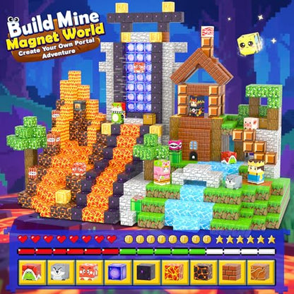 200PCS Magnetic Blocks Educational Toys for Kids Ages 3 (200 Count)