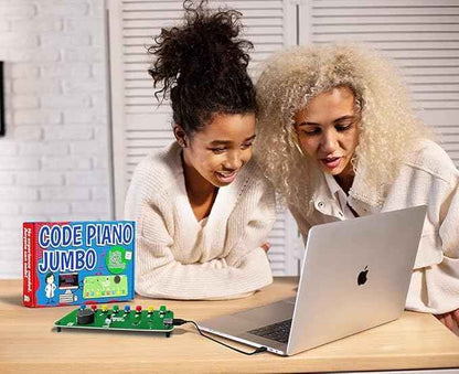 Code Piano Jumbo STEM Coding Toy for Kids 8-12+ and Teens. Learn Real C++ Coding Skills. Includes 20+ Online Projects in Typed Programming. Boys & Girls Create Songs & Sound Effects.