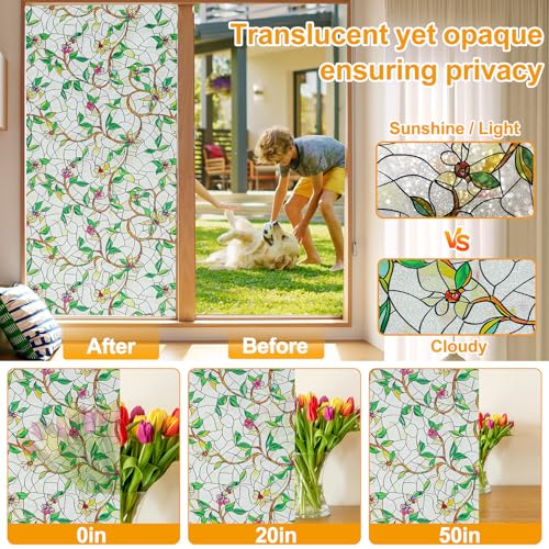 Window Privacy Film Stain Glass Window Film Rainbow Window Film Window clings Non