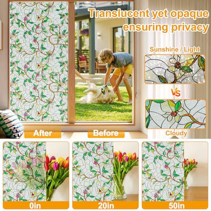 Window Privacy Film Stain Glass Window Film Rainbow Window Film Window clings Non