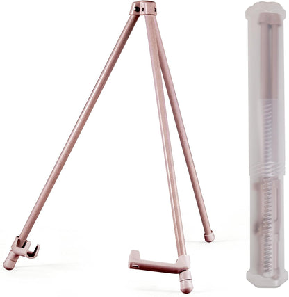 14" High Tabletop Instant Display Easel, Small Desktop Steel Easel Stand with Adjustable Holders for Paintings, Posters and Store Signs(Champagne, 1Pack)
