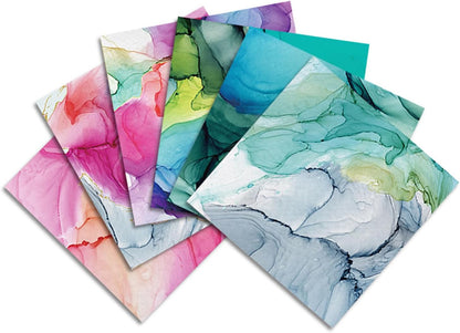 YASMEN Scrapbook Paper Pad 12x12, Marble Patterned Cardstock Paper Pads, Single-Sided Decopodge Paper, DIY Decorative Craft Paper, Scrapbooking Junk Journal Gift Card Making Supplies - 24Sheet - Crafty Corner