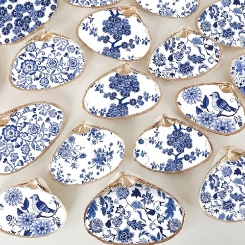 36 Pack 6 Style Blue and White Decoupage Chinoiserie Napkins (36 Count)