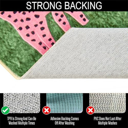 Leopard Washable Rugs (14.77 Sq Ft)